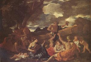 Nicolas Poussin The Andrians Known as the Great Bacchanal with Woman Playing a Lute (mk05) China oil painting art